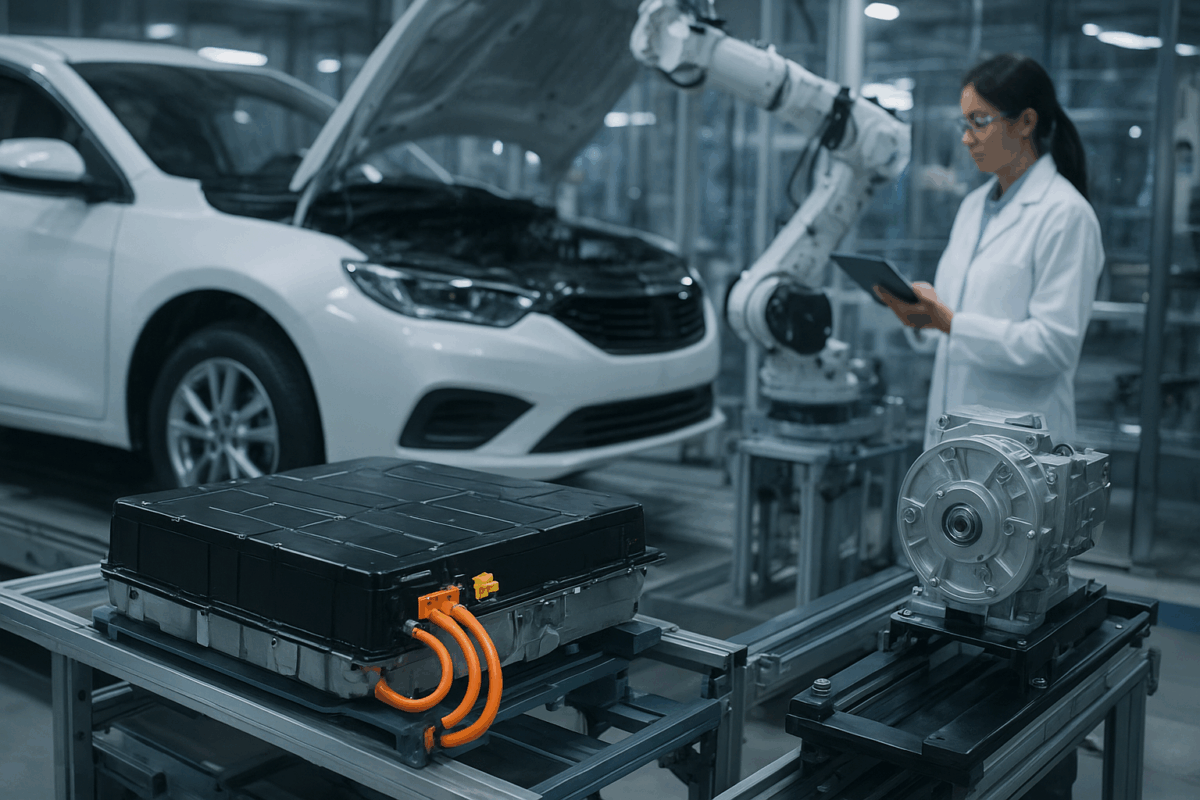 EV Component Development & Quality Management ev compoent and battery ai inspection