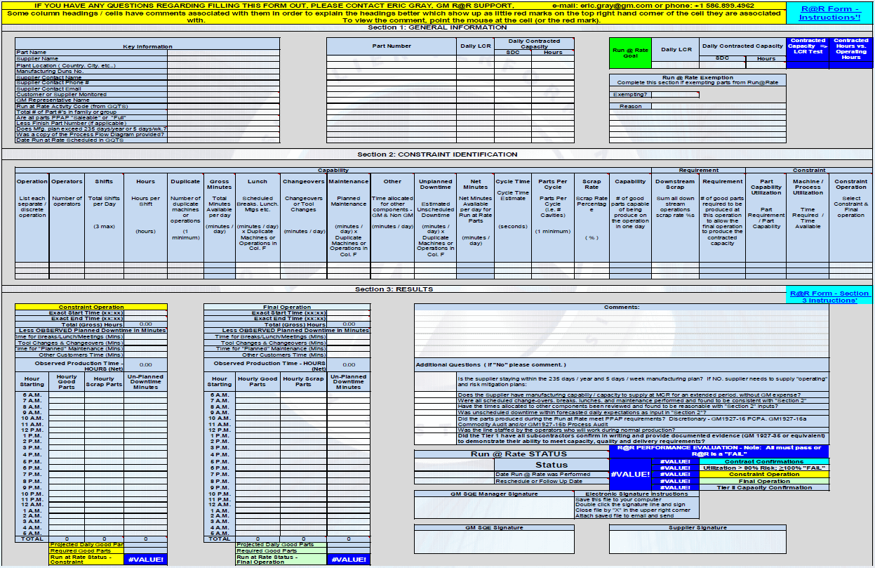 Case Study - Run@Rate run at rate form gm 1927 35